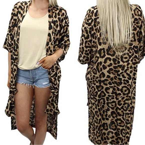 Southern Stitch leopard print duster.  Size small/ medium.   NWT - Picture 1 of 7